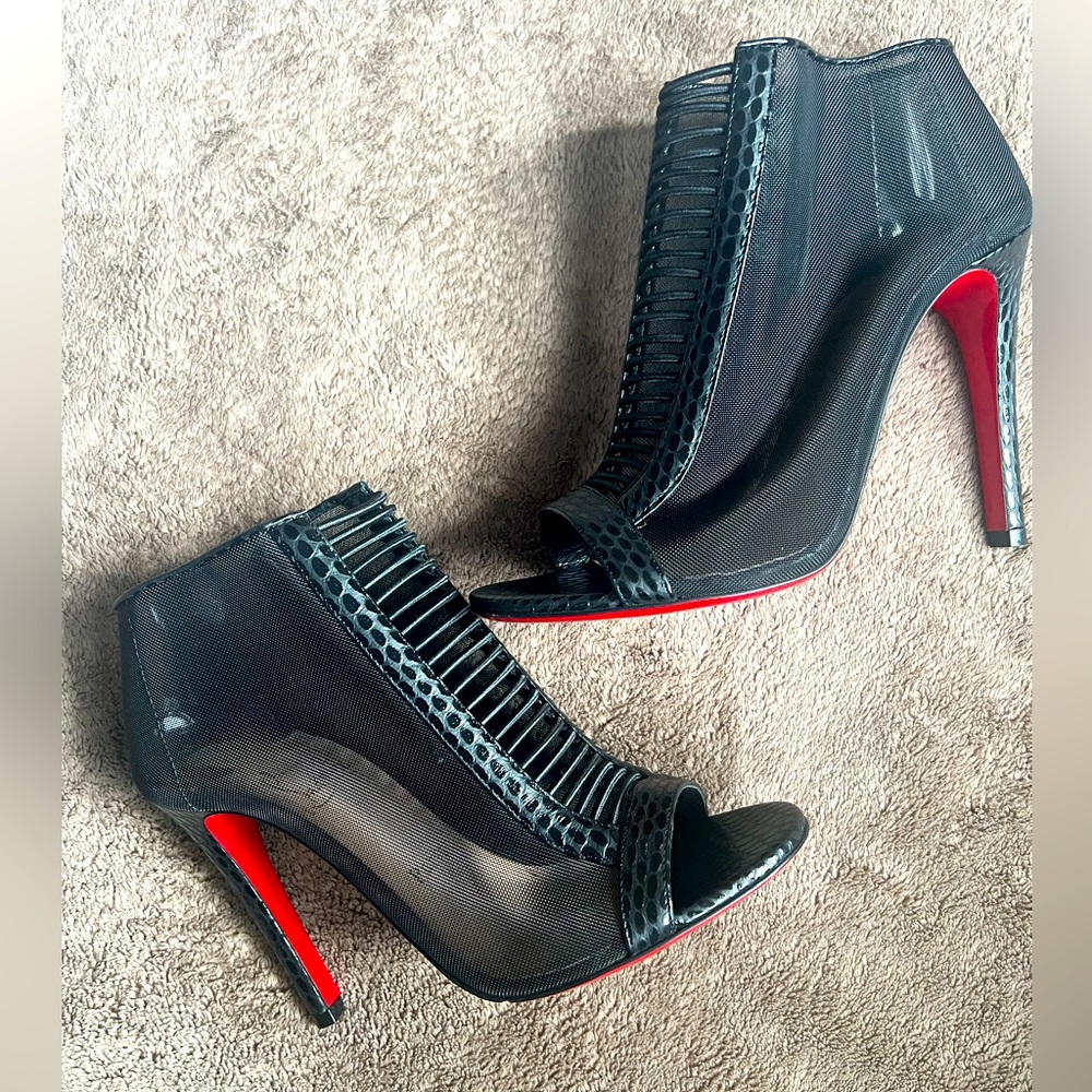 Christian Louboutin Mesh Booties